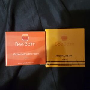 Bee Balm Watermelon & Propolis Lip Balm Duo - Orange & Yellow